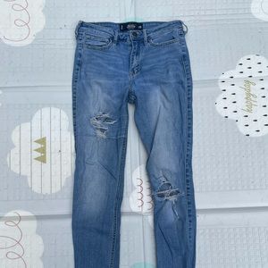 Hollister size 3 super skinny high rise jeans